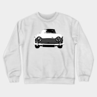 Triumph TR5 1960s British classic car monoblock black/white Crewneck Sweatshirt